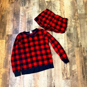Plaid pajama set
